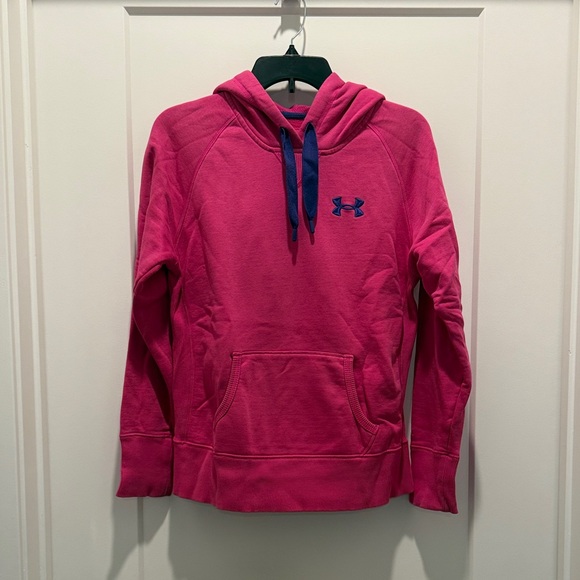 Under Armour UA Storm Pink Hoodie with purple Trim - Picture 1 of 4